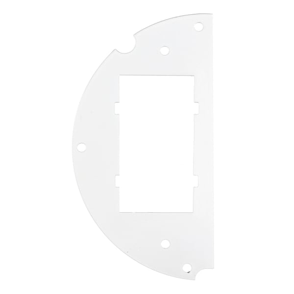 Recessed 6" Series, Sub Plate, 50% Left Side, (2) 1.5-Unit iSTATION Opening